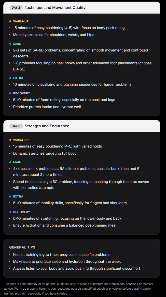 training plan2